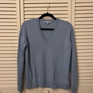 ANTONIO MELANI Women's Blue V-Neck Sweater